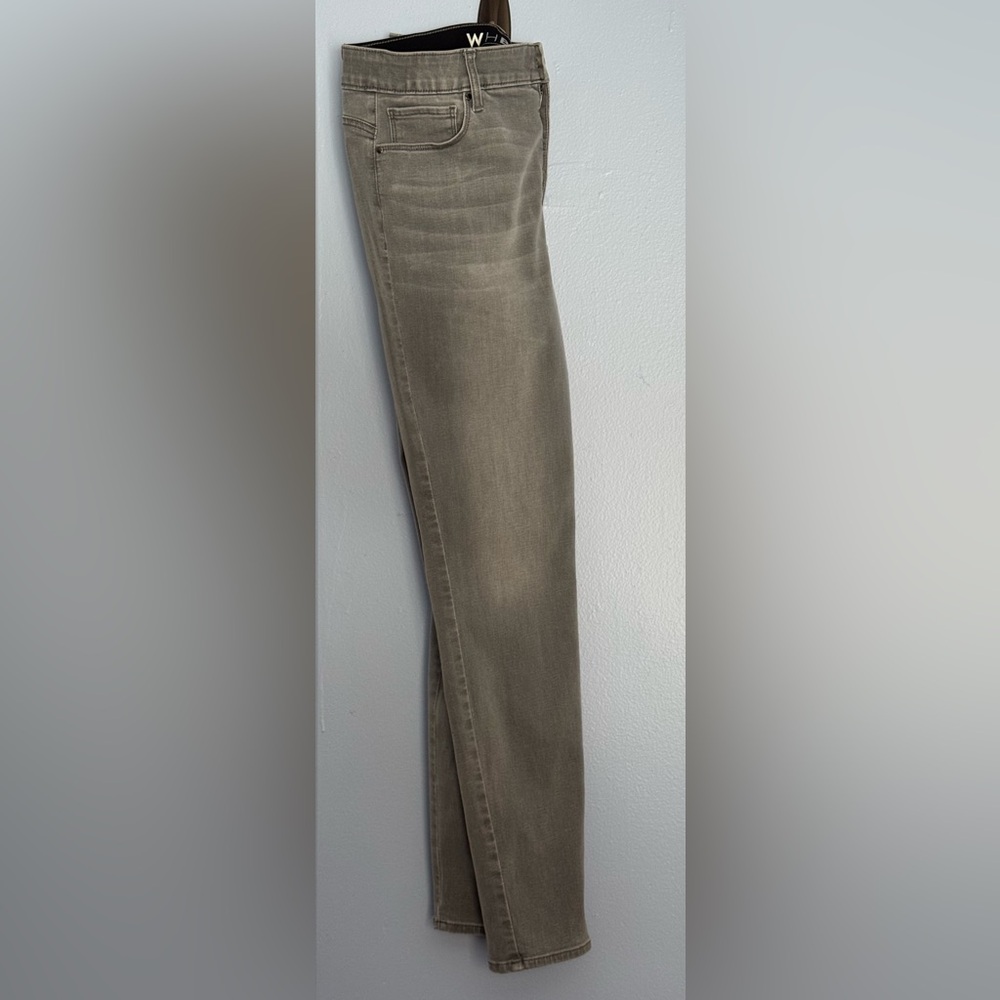 White House Black Market Gray Skinny Jeans Size 10 Y2K Stretch High Waisted